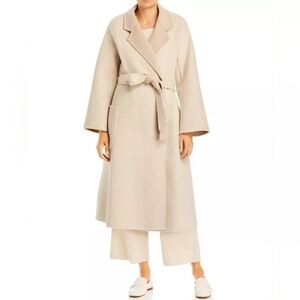 Kindersalmon Wconcept Wool Herringbone Coat One Size Japanese